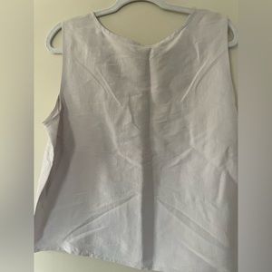 Eileen Fisher silk tank, white sized medium.